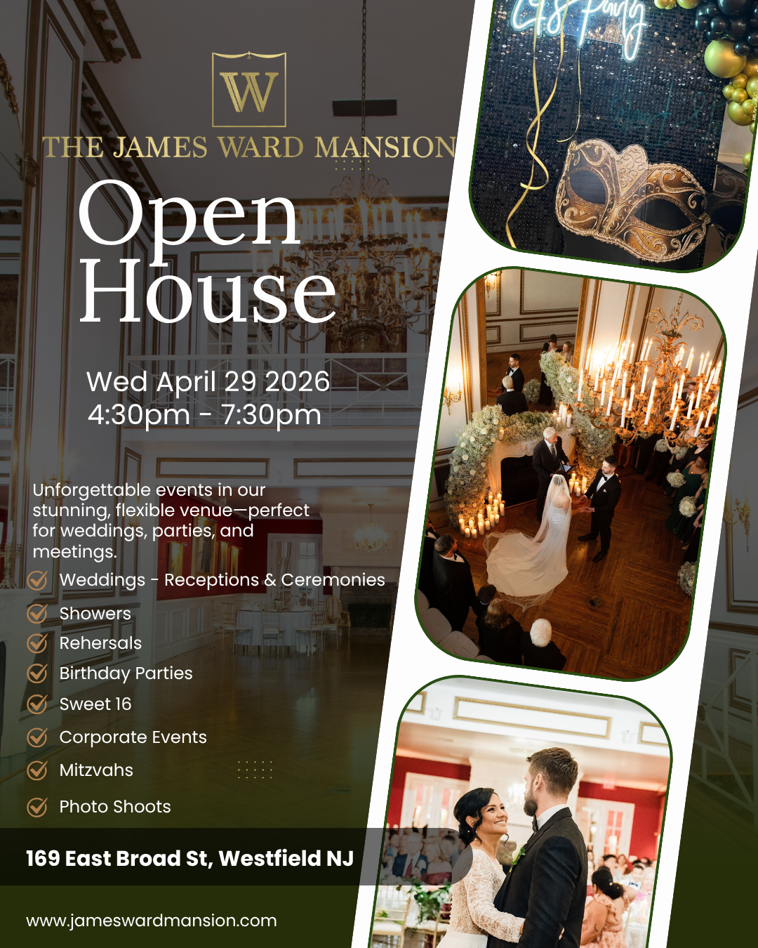 Open House Wednesday April 29 2026 The James Ward Mansion  