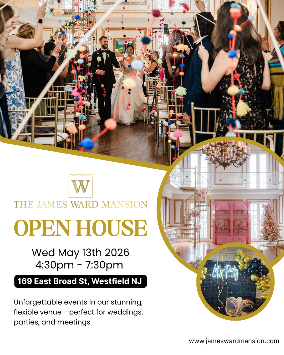 Open House Wednesday May 13 2026 The James Ward Mansion 