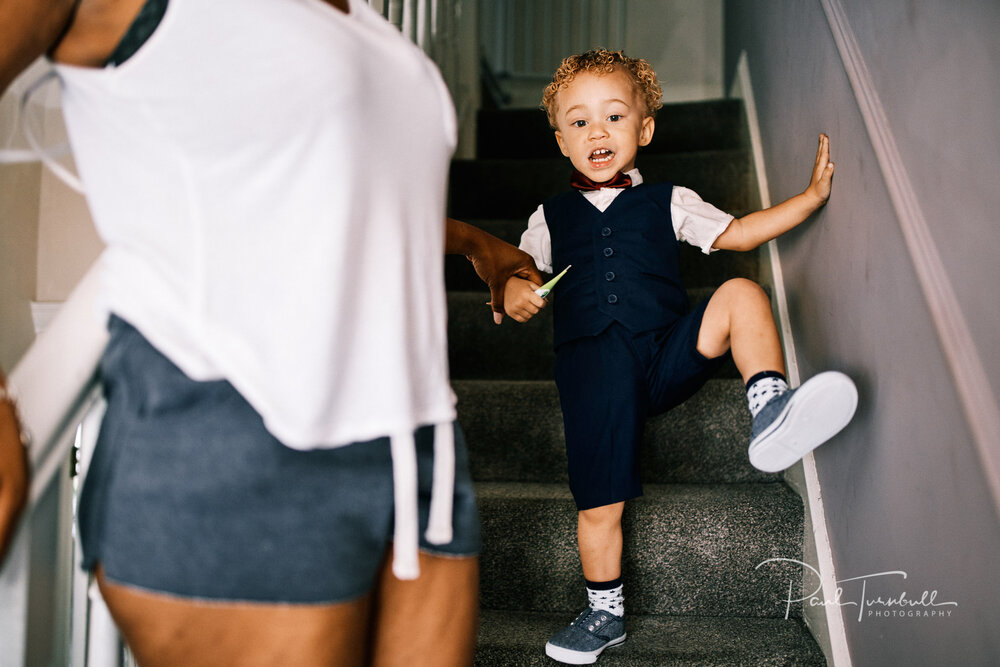 Page boy, excited for the day ahead! Wedding Photographer Hull