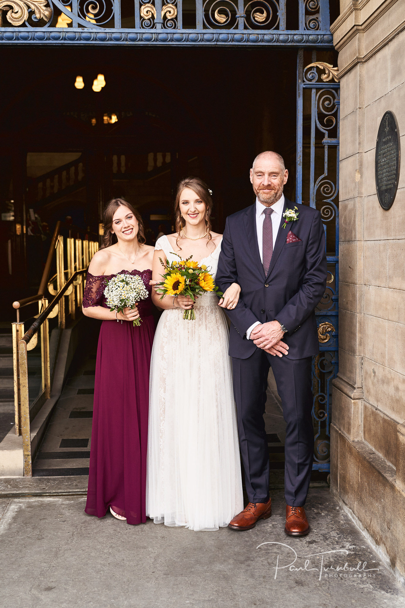The Bridal Party. Wedding Photography at Sheffield Town Hall