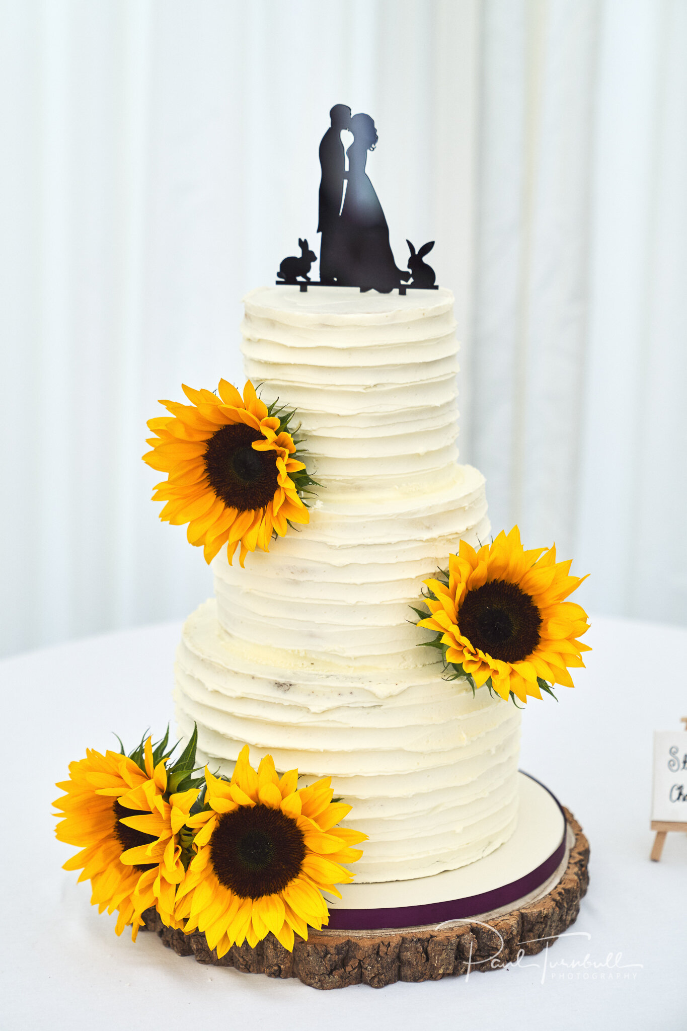 Sunflower Wedding Cake. Sheffield Wedding Photography