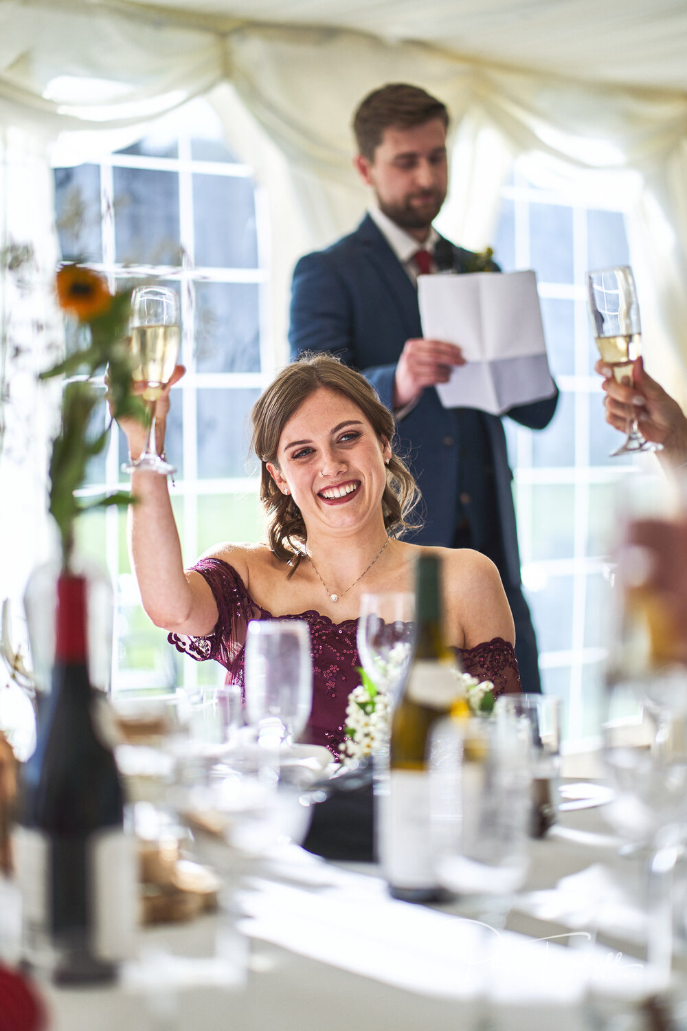 Groom's Wedding Speech. Sheffield Wedding Photography