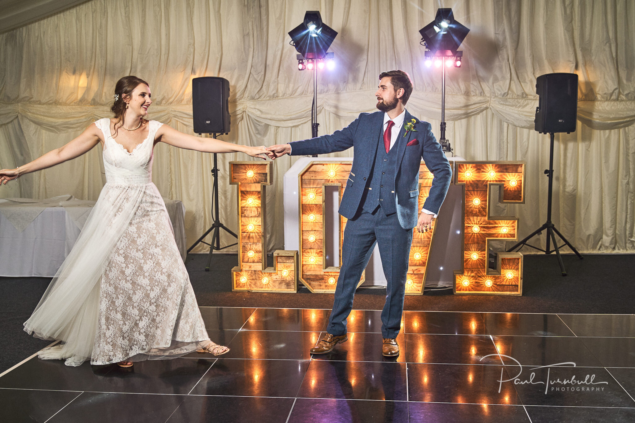 Bride and Groom's First Dance. Sheffield Wedding Photography