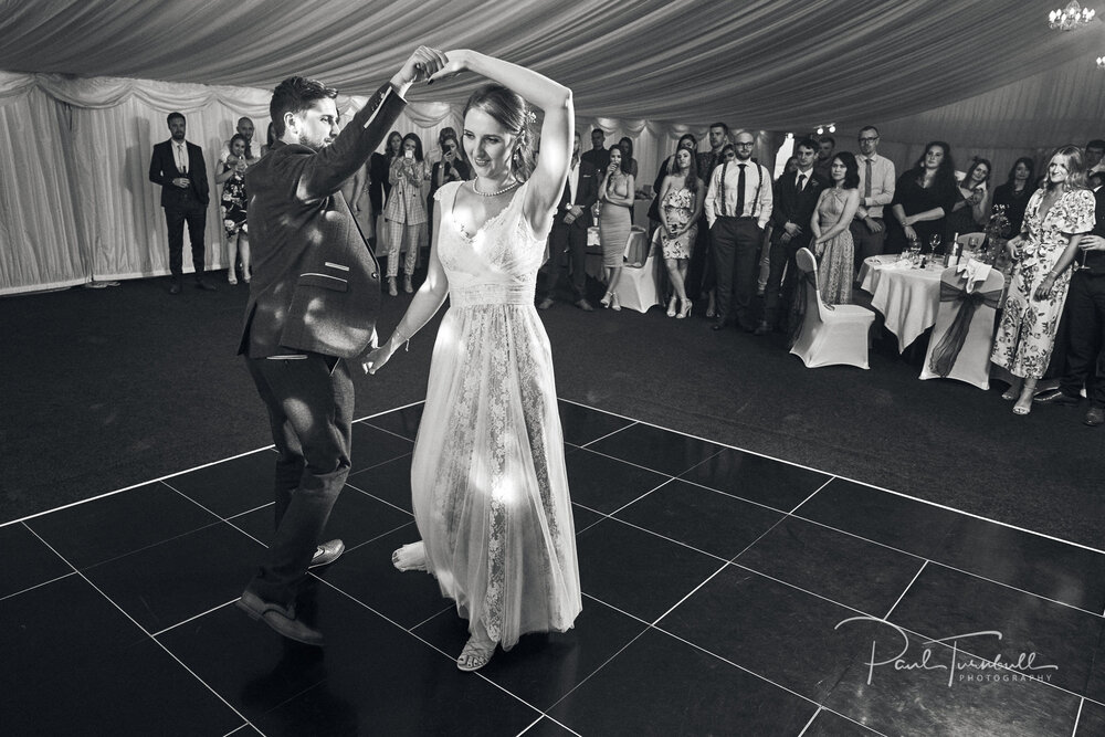 Bride and Groom's First Dance. Sheffield Wedding Photography