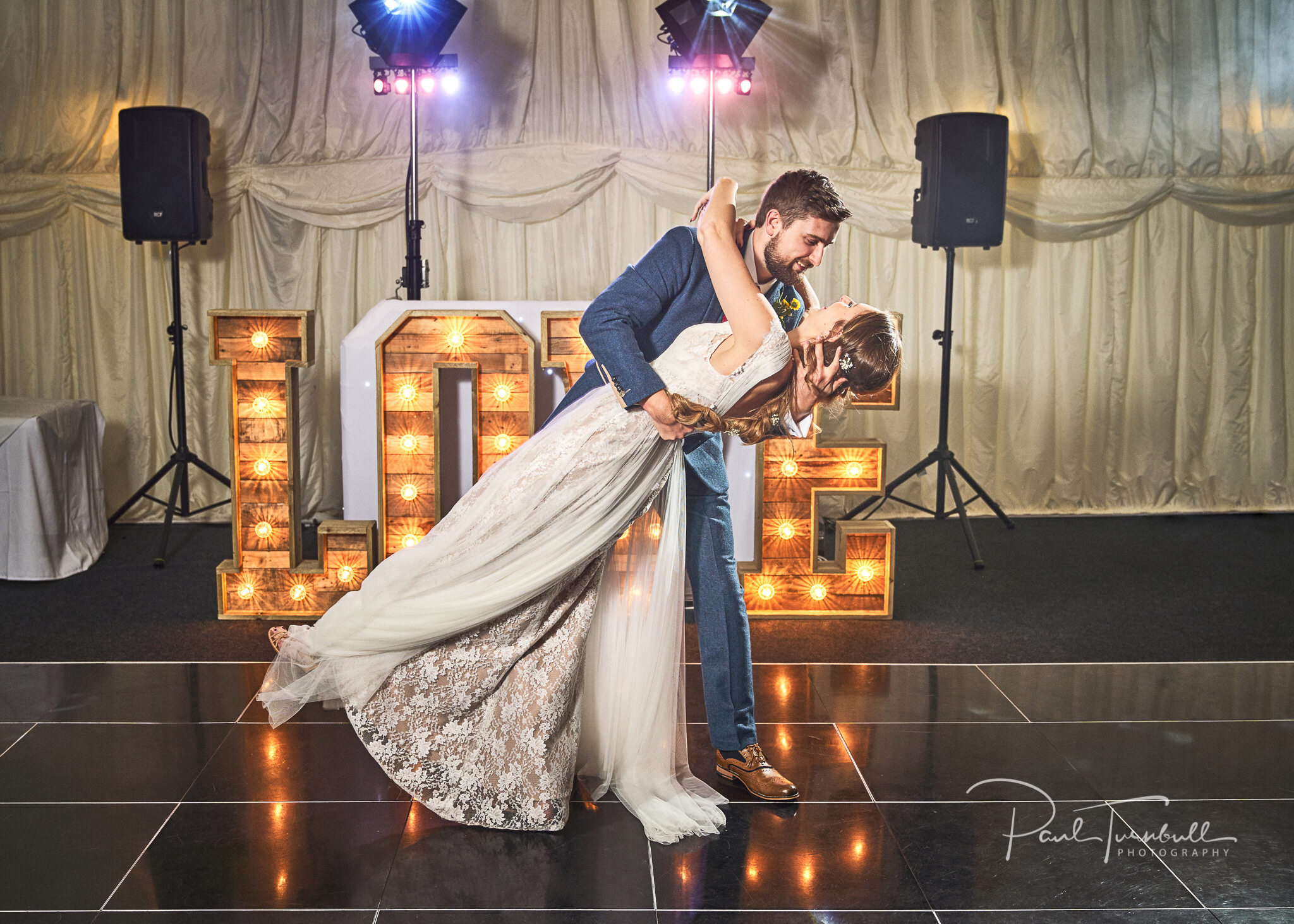 Bride and Groom's First Dance. Sheffield Wedding Photography