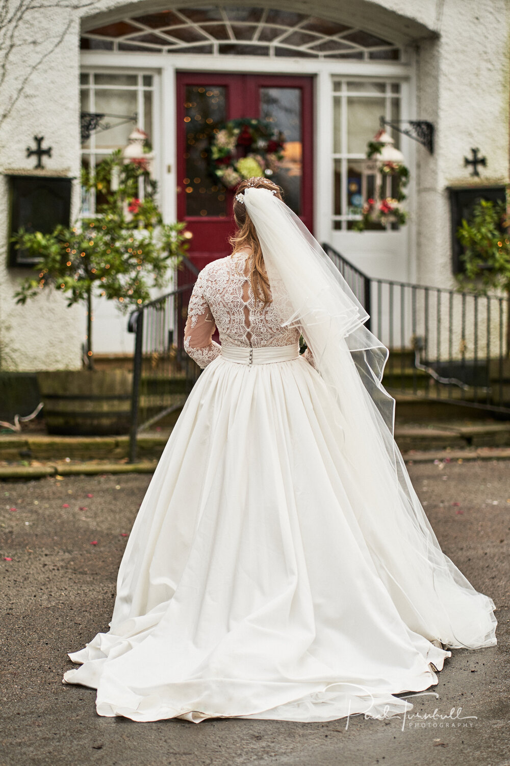 Bride in Dress, Rowley Manor Wedding