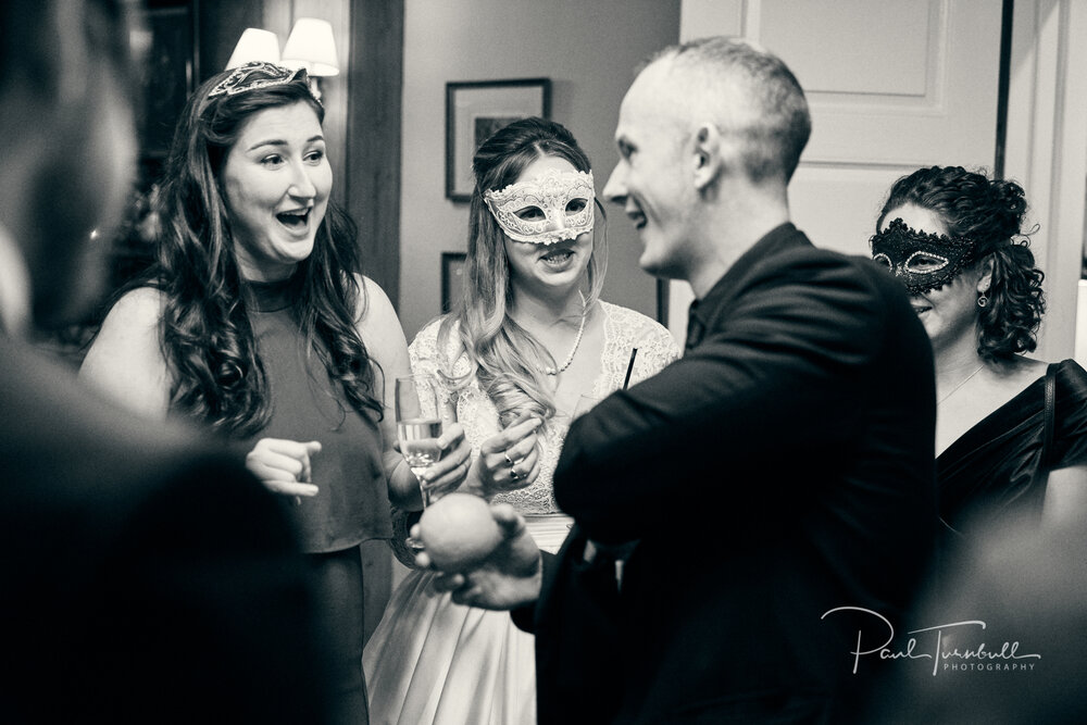 James Kirman Magician, Rowley Manor Wedding