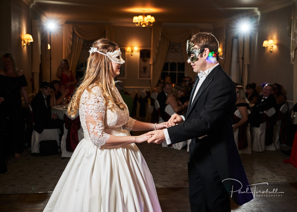 Bride and Groom First Dance at Rowley Manor Wedding