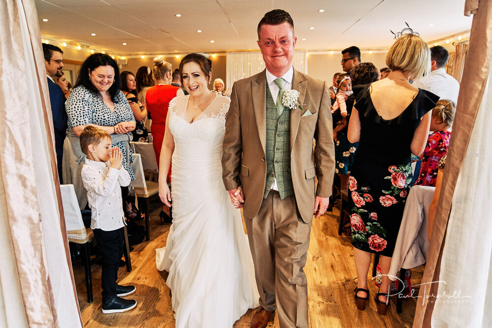 Wedding Photographer The Fleece, Newlyweds Exit Ceremony