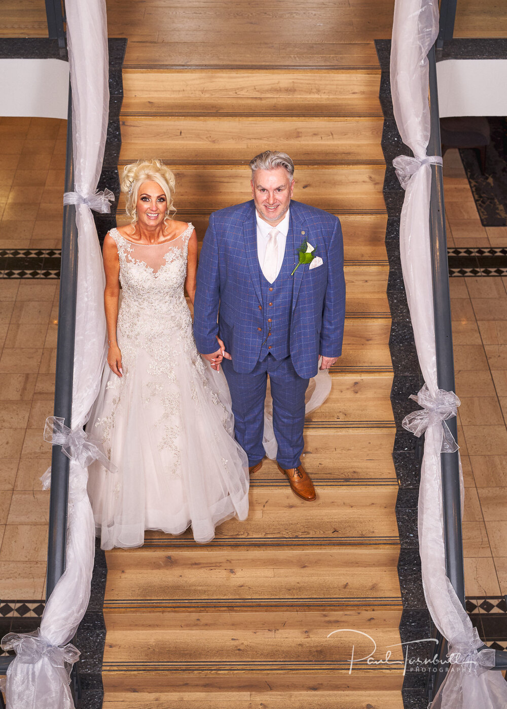 Bride and Groom Posing at Crowne Plaza Hotel