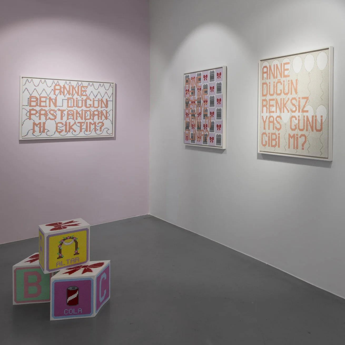 Installation view, Happy Brideday, Buyukdere35, Istanbul, 2025.