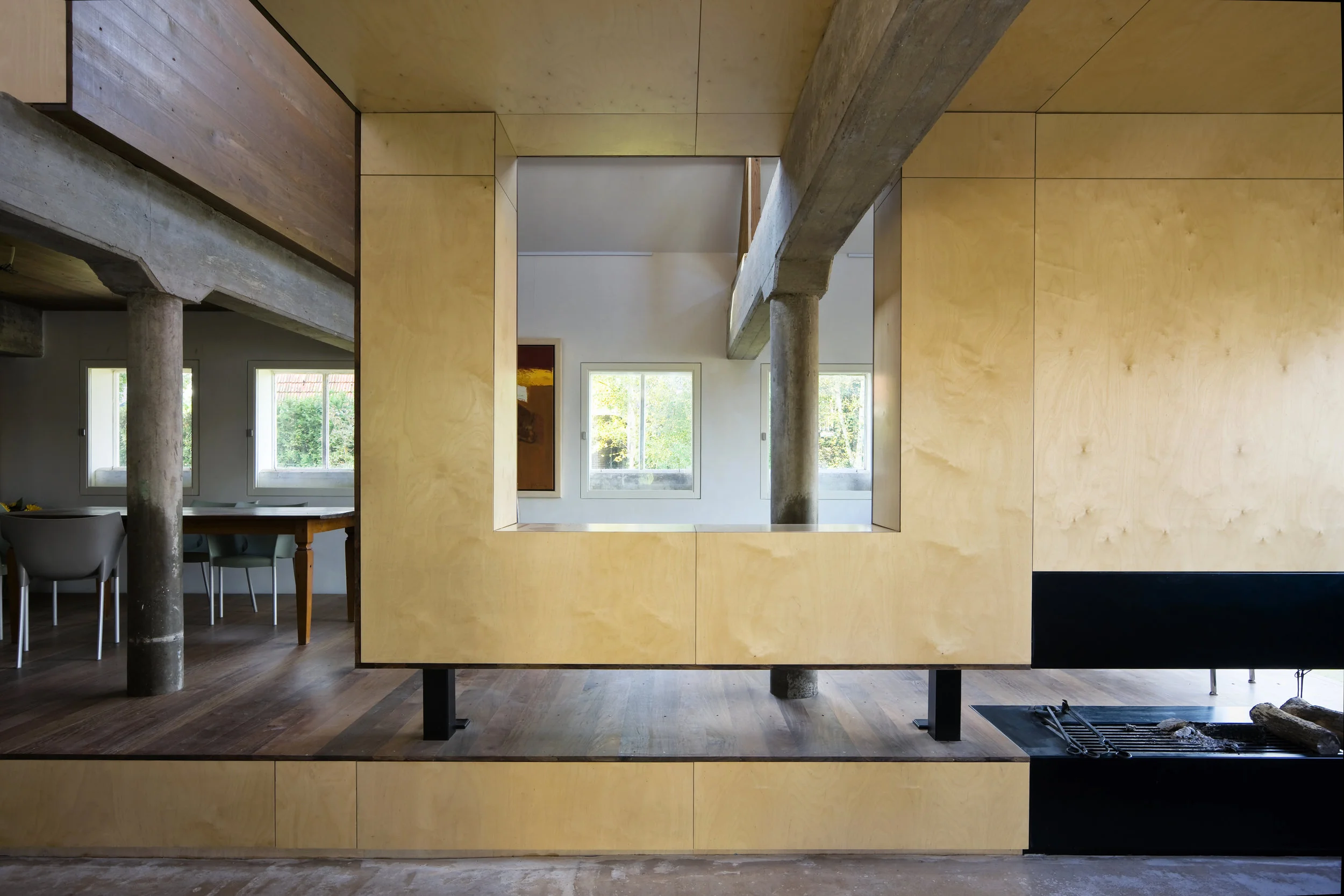 visual connections between the various spaces