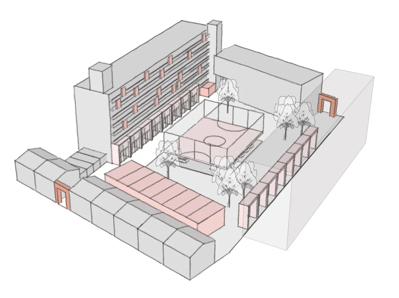 gijsingflats - first sketches of 'Hart van BoTu' as part of the design research