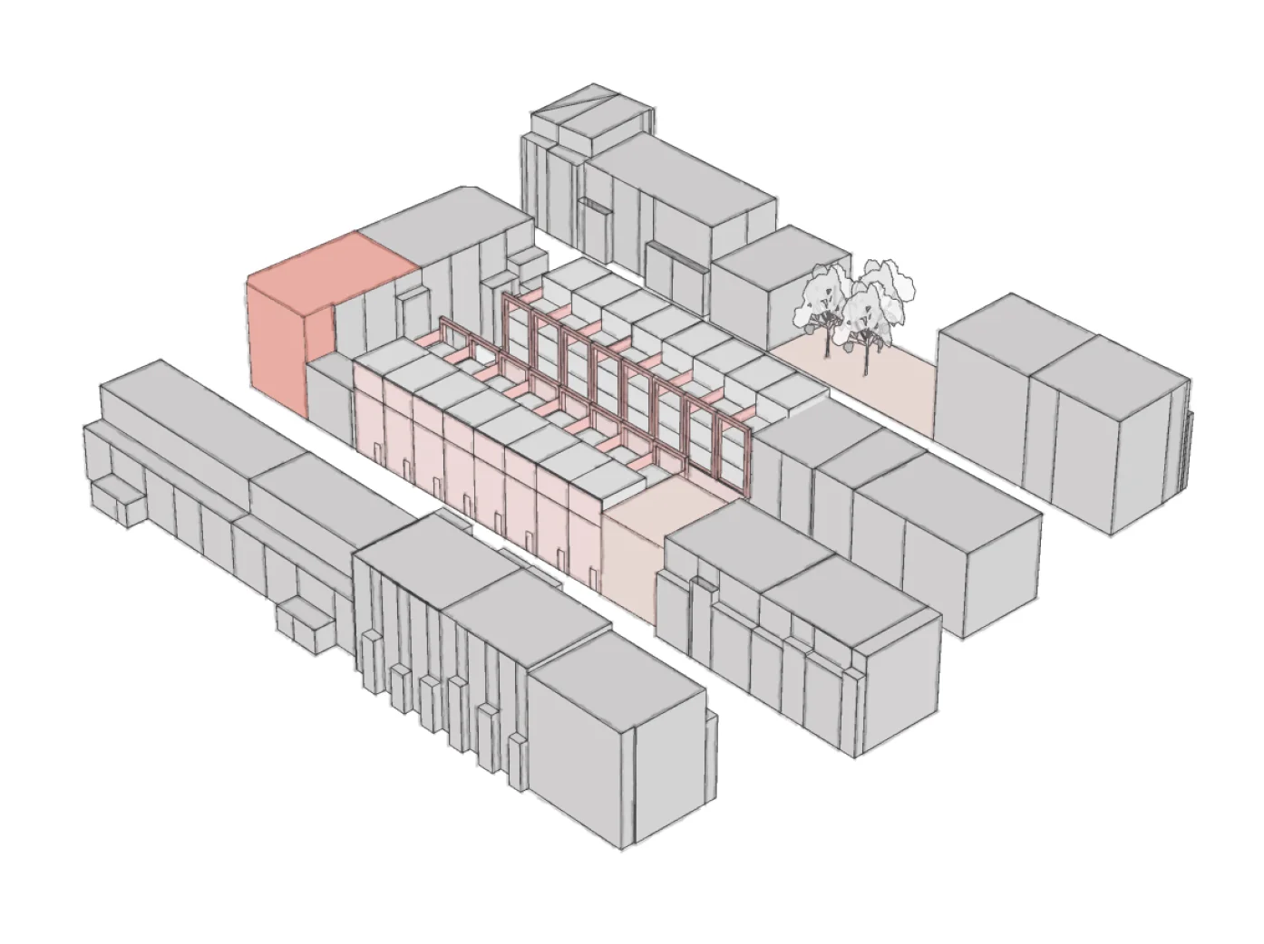 building block - first sketches in Schans/Watergeus as part of the design research