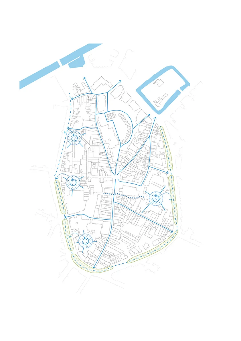 voorstel voor een nieuw watersysteem waarin oude structuren nieuwe betekenis krijgen