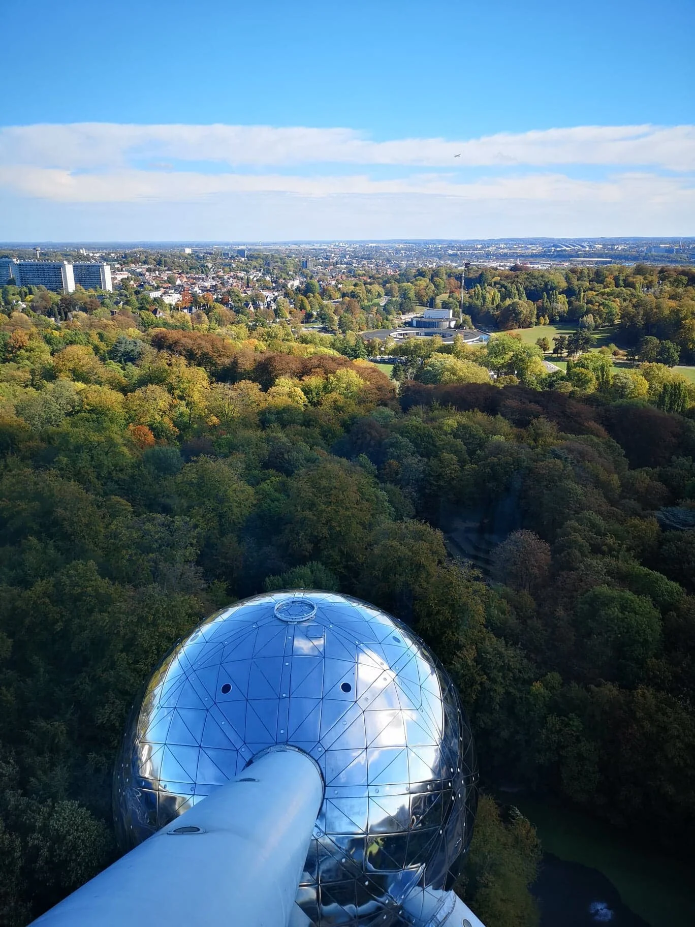 Vue panoramique au sommet de l’Atomium