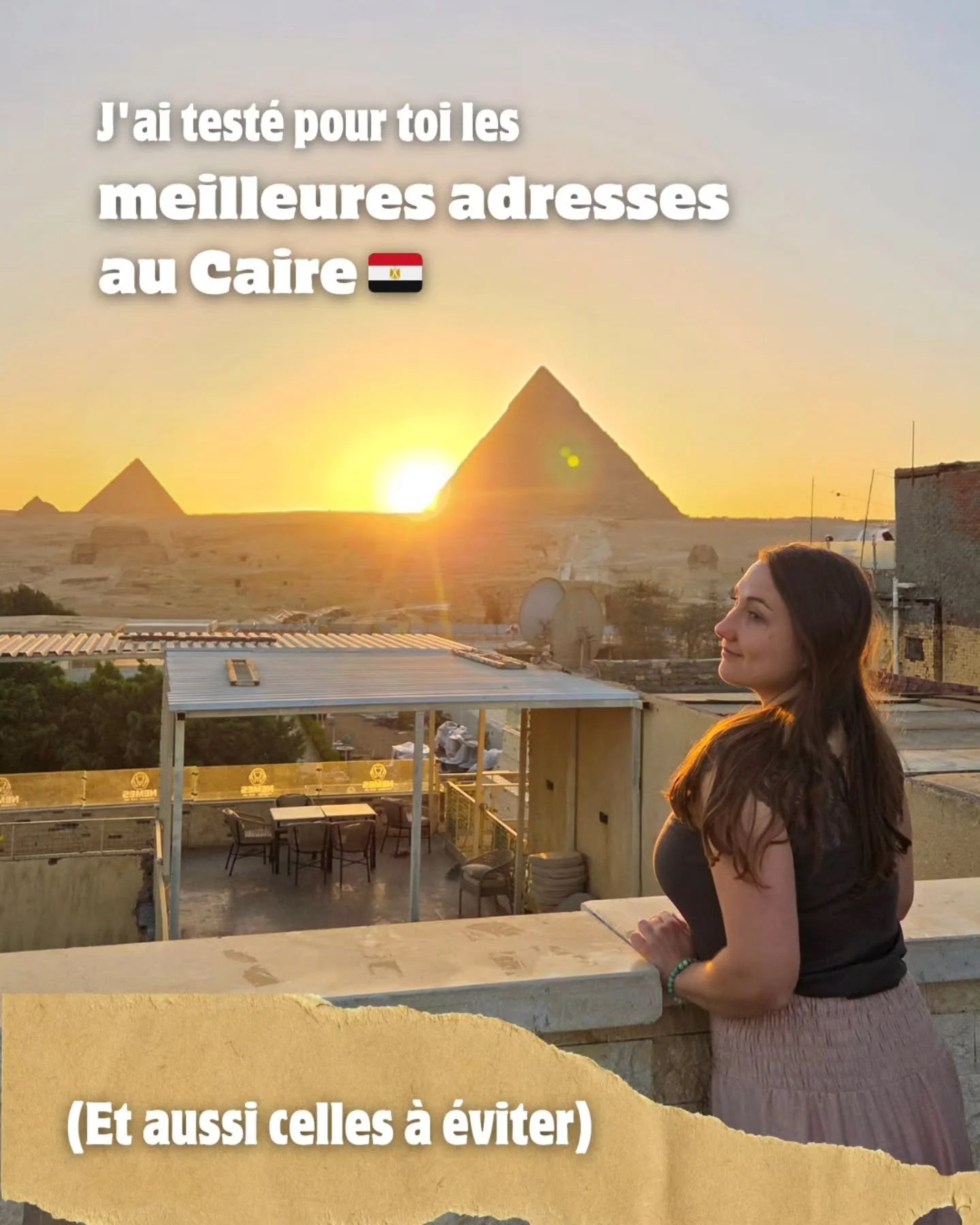 Mes bonnes adresses au Caire (test&eacute;es et approuv&eacute;es) 🇪🇬

Apr&egrave;s 2 voyages au Caire en 2022 et 2026, voici mes adresses coup de c&oelig;ur : restos avec vue sur les pyramides, spots locaux pas chers, th&eacute; &agrave; la menthe