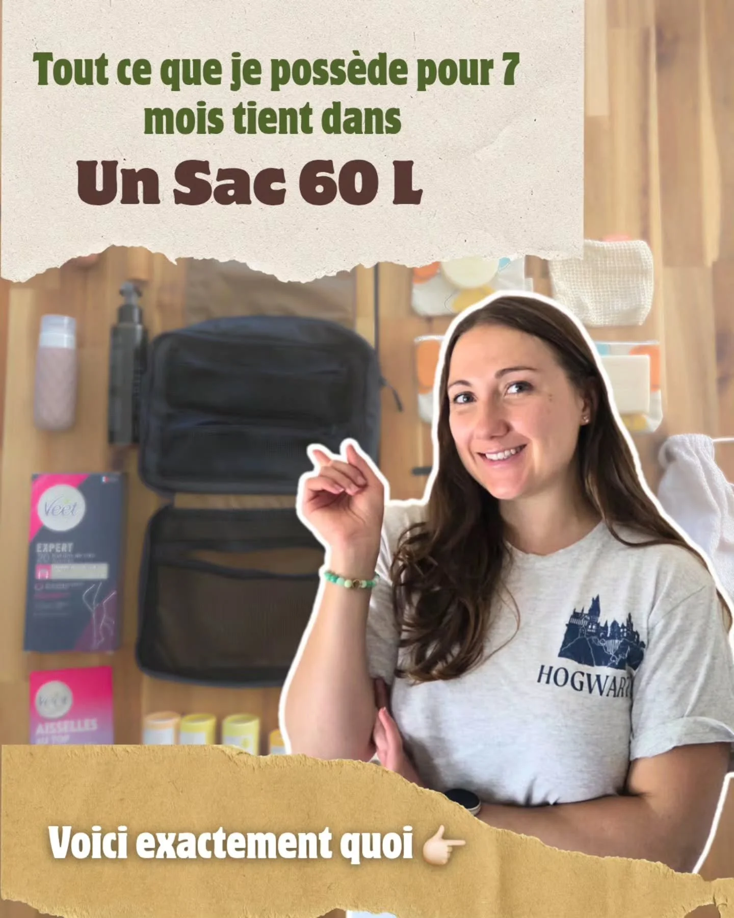 Voil&agrave; exactement ce qu'il contient.

J'avais peur que ce soit trop lourd. Ou pas assez. Alors j'ai tout pes&eacute;, tout s&eacute;lectionn&eacute;, tout justifi&eacute; 👉🏻 swipe pour voir ce que j'ai finalement gard&eacute;.

Une chose qui 