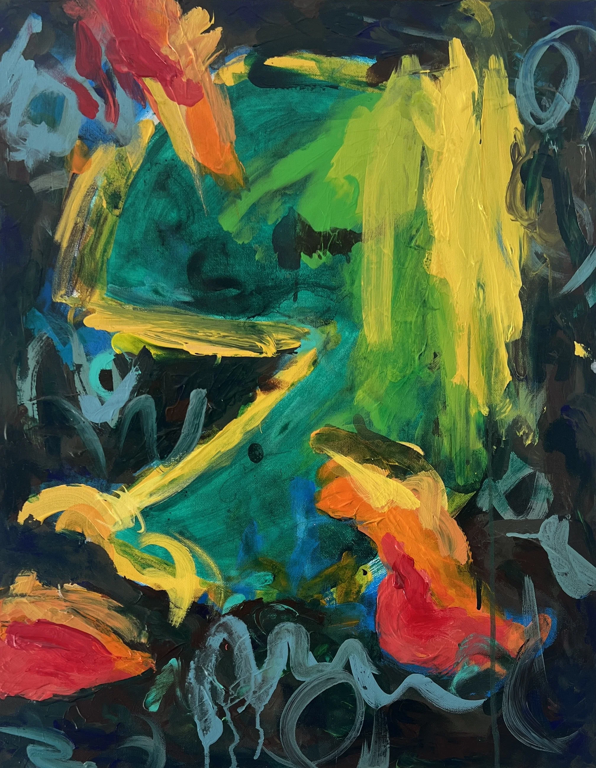 one leaf, three fish