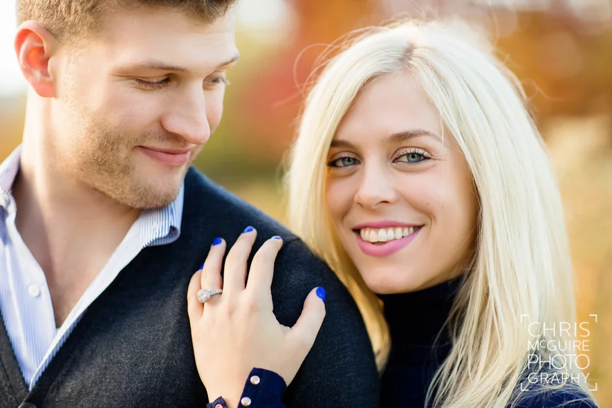 engagement ring fall colors