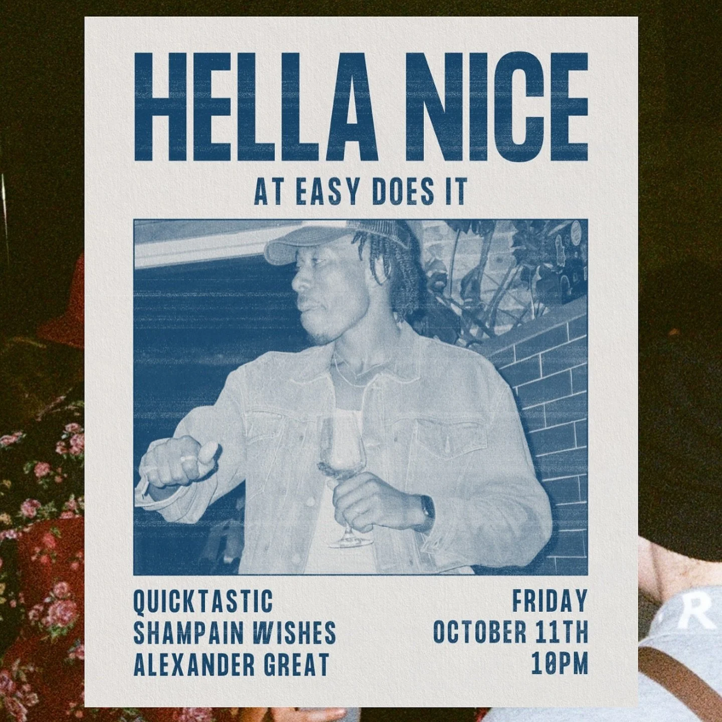 We&rsquo;re back at @easydoesitchicago this Friday, 10/11 for the latest &amp; greatest installment of Hella Nice! We got a special one on deck as it&rsquo;s our very own @dorightmars aka Shampain Wishes actual bday this Friday so you already know th