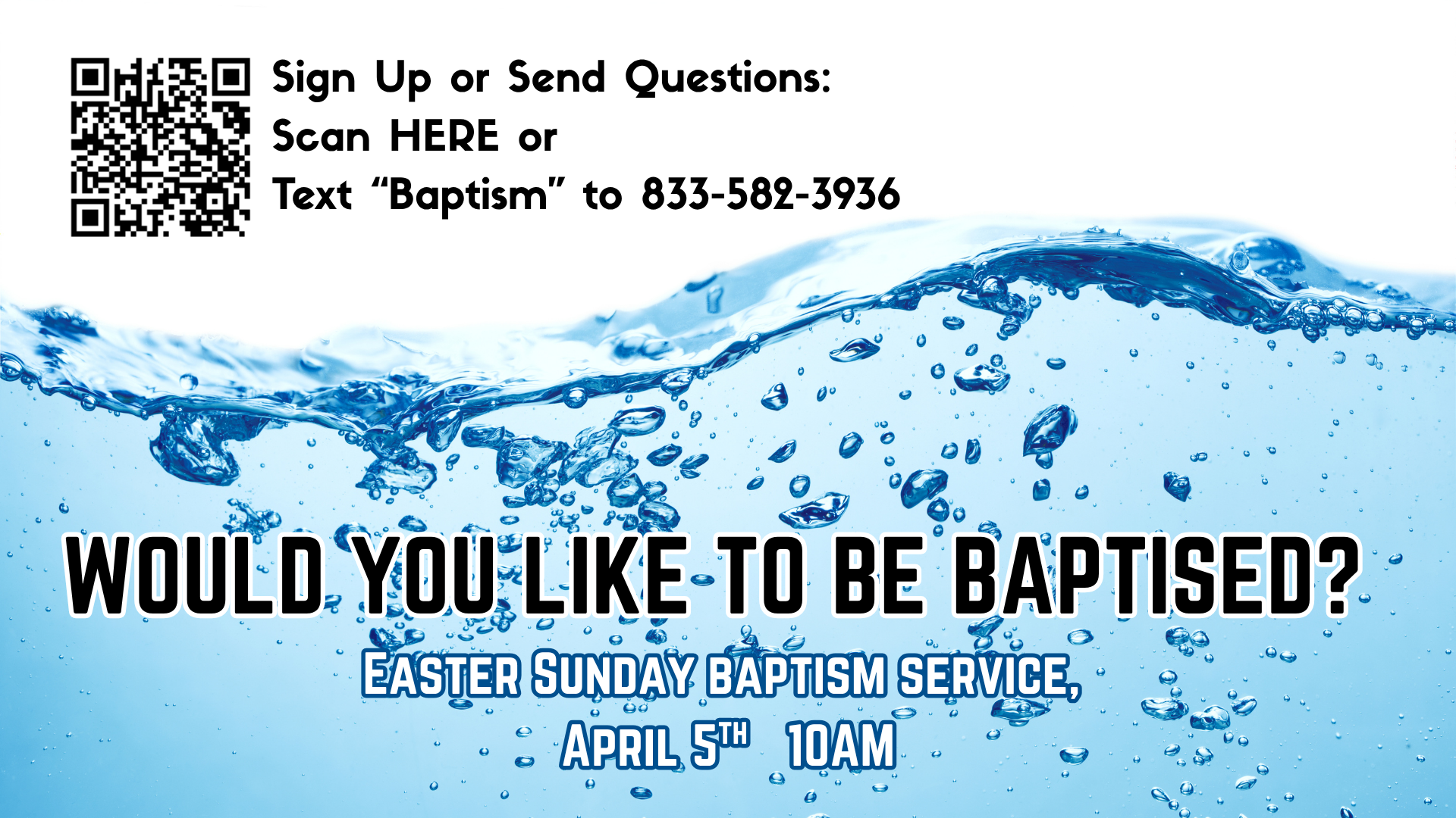 Easter Baptism Service
