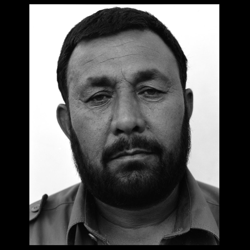  An Afghan police officer in Marja. 