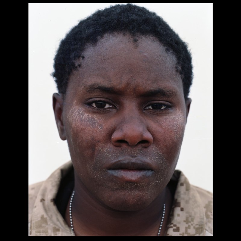  A Marine Female Engagement Team (F.E.T.) member in Marja. F.E.T. units—first introduced in Afghanistan in February 2008—are made up of female Marines and soldiers with various specialties who conduct liaison work with Afghan women, often accompanyin