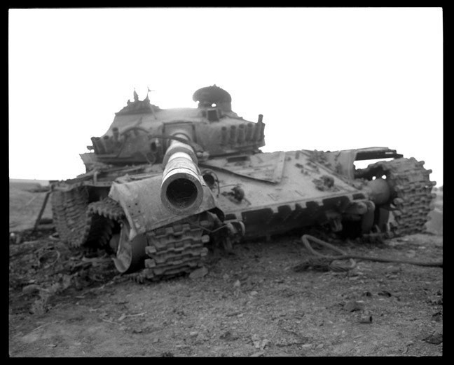  Destroyed Iraqi tank. June, 2003.&nbsp;   