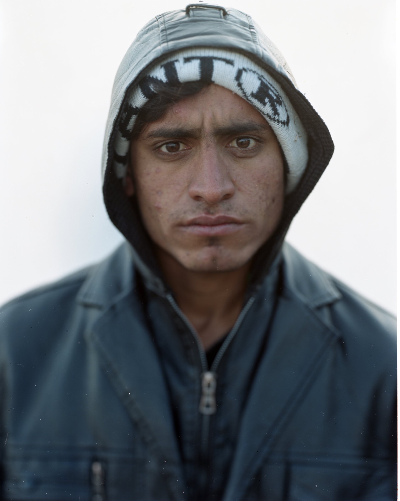 A refugee arrives on the beach in Lesbos, Greece.