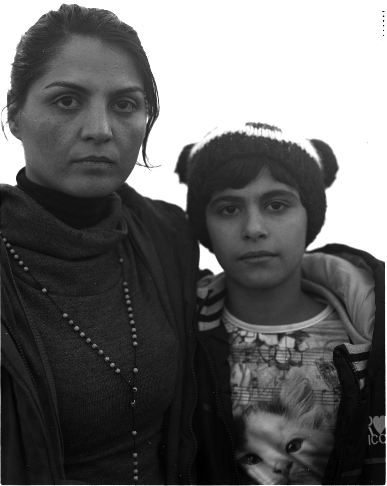  Nadia and her daughter Cassandane, from Herat, Afghanistan. Nadia was married at the age of 10 to an abusive husband. She fled Afghanistan and hopes to start a new life in Europe studying film and helping improve the situation of women in Afghanista