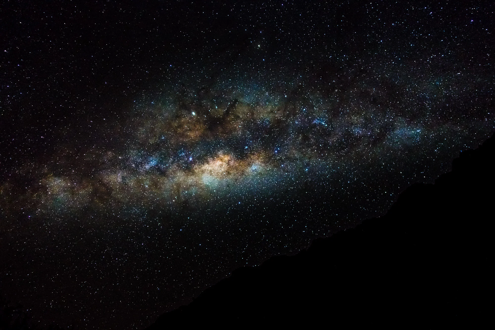 Milky way on the Huayhuash Trek, Peru