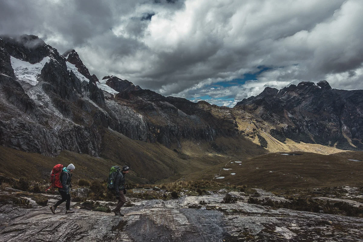 Descending into Huaripampa valley from Punta Union