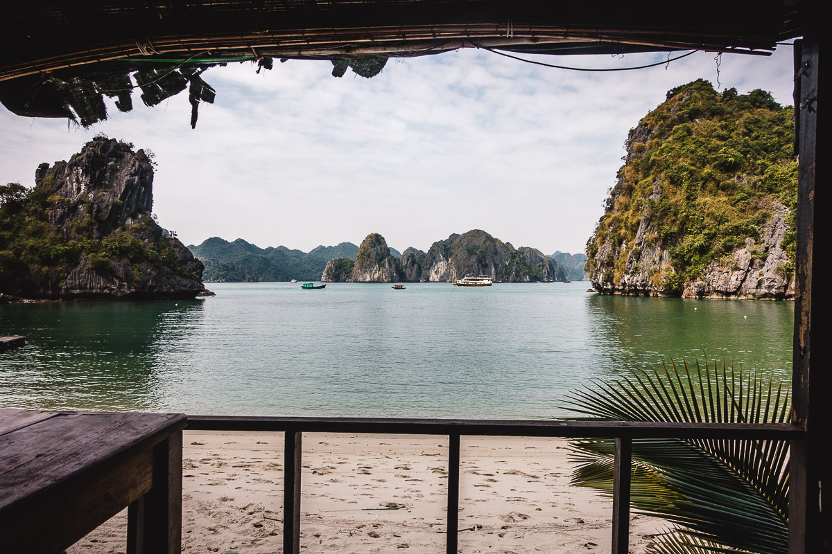 The view from the abandoned island – it is currently on sale for 1 million USD :D
