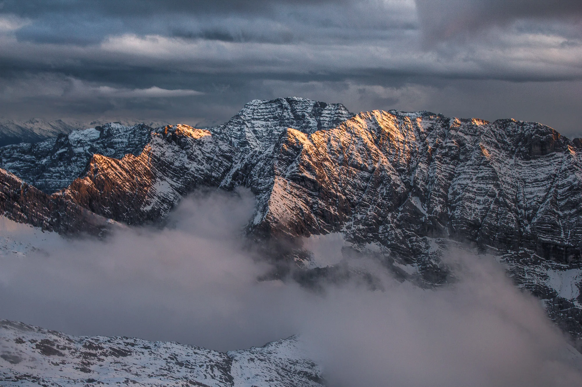 Karwendel Mountains at Sunset, Tyrol, Austria