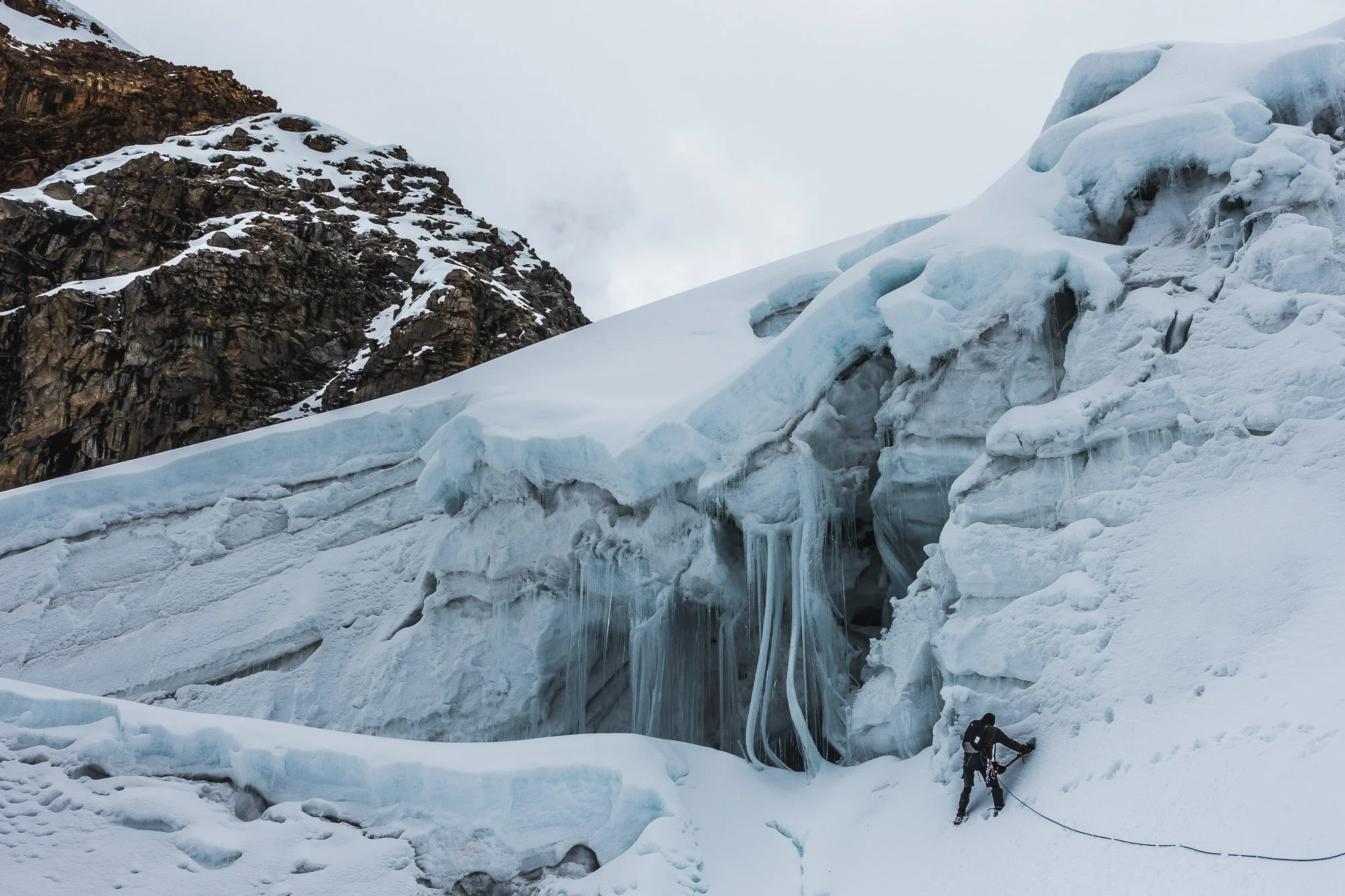 Glacier Formation on Pisco (5765m), Cordillera Blanca, Peru