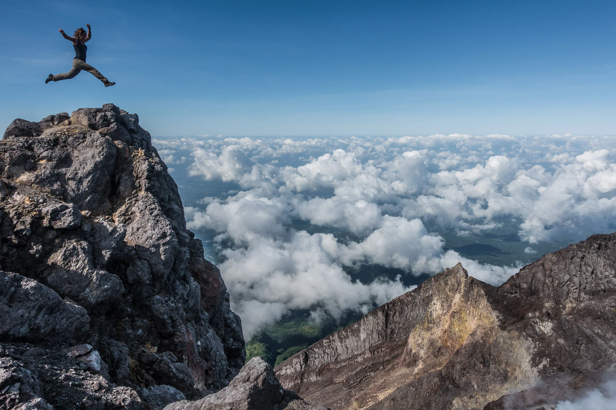 Summit of the Volcano Merapi, Java, Indonesia