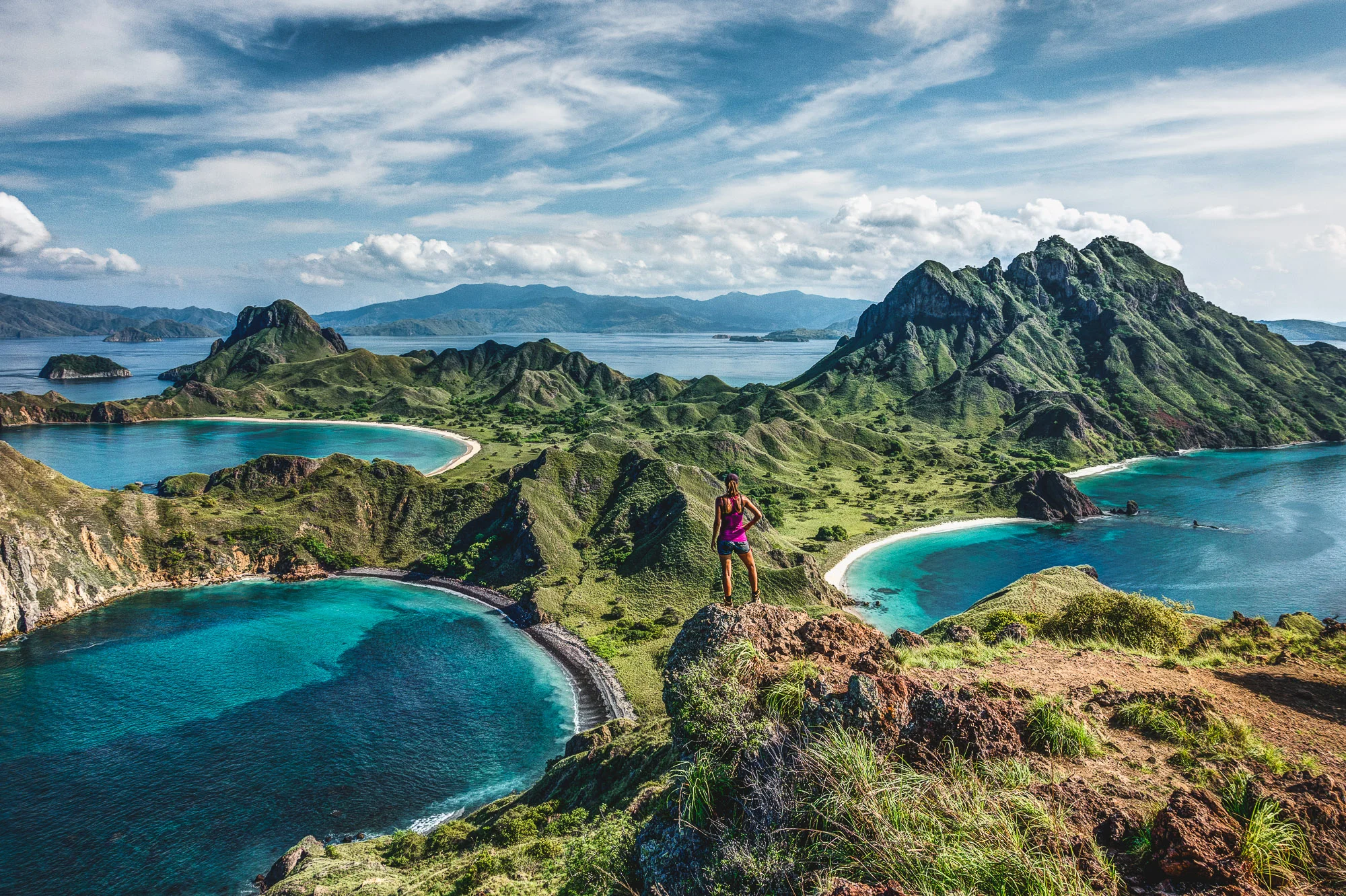 Padar Island in the Komodo Islands, Indonesia
