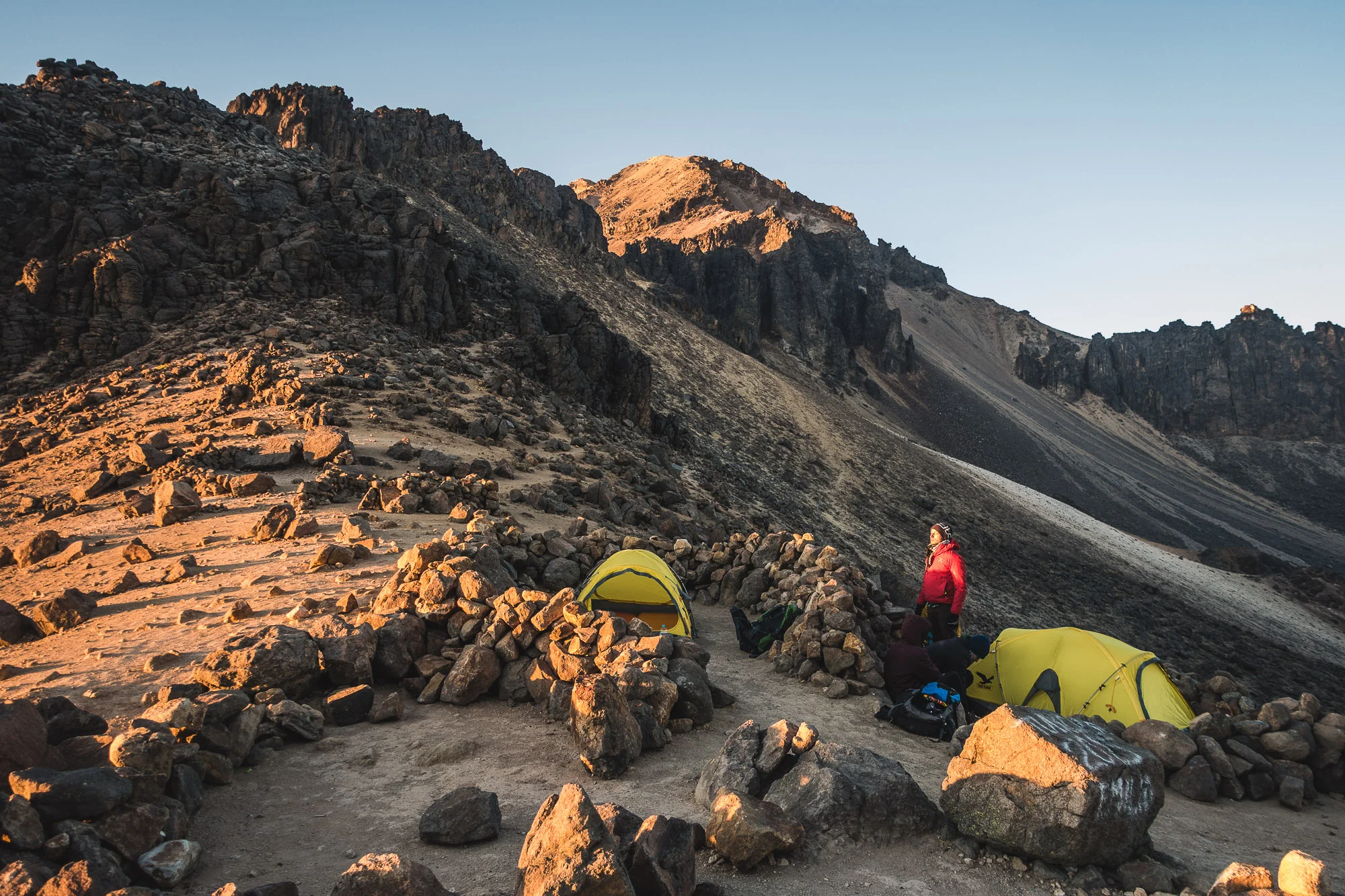 Camping on Iztaccihuatl, Mexico