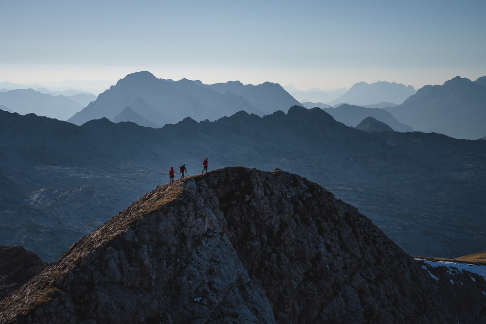 Stuhljochgrat from the summit