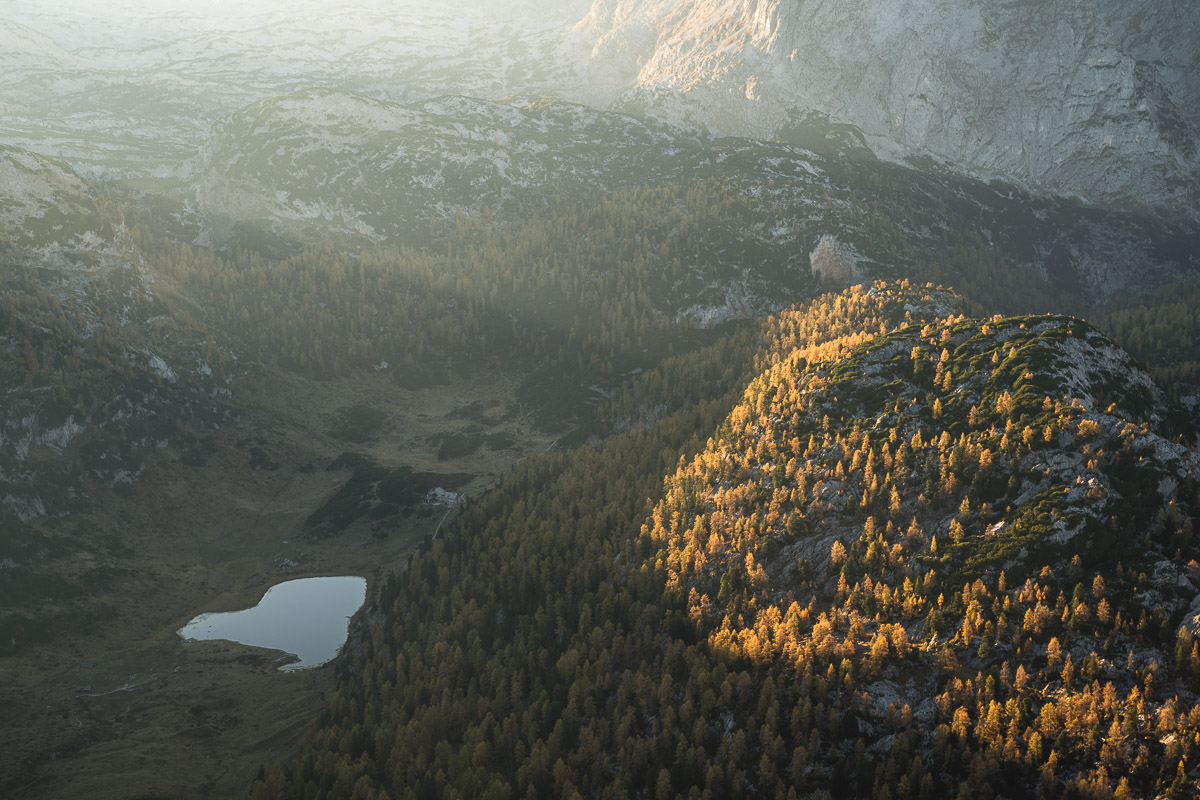 Funtensee and Kärlingerhaus from above