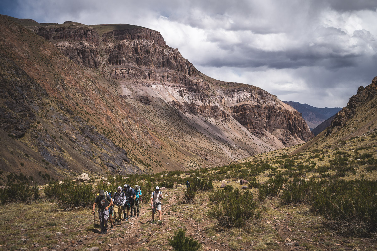 Slow and steady up the valley