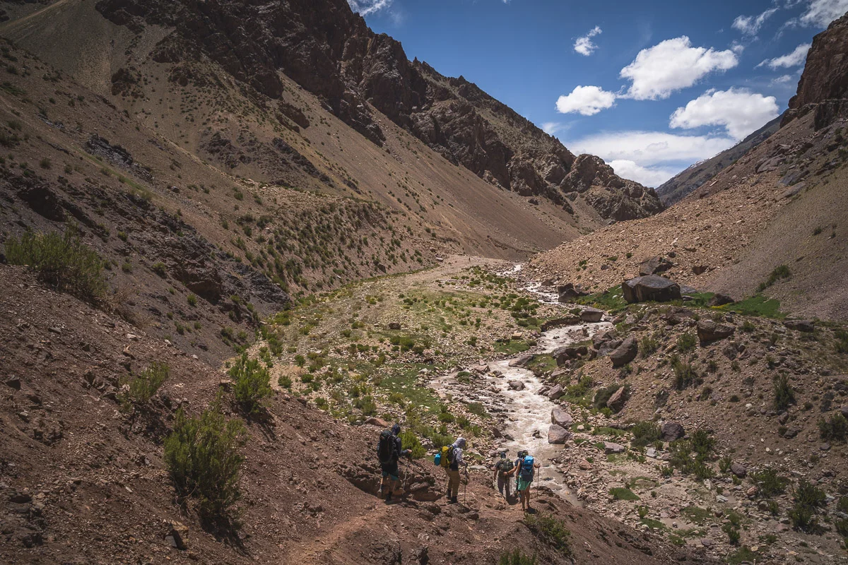 Up and down along the river