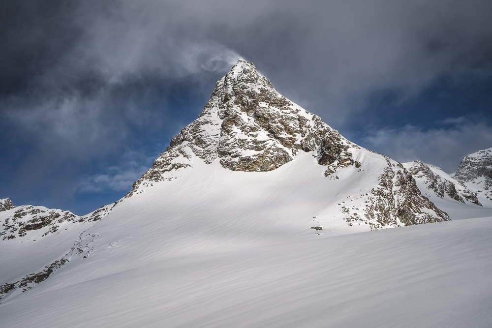 Schneefahne am Silvrettaegghorn