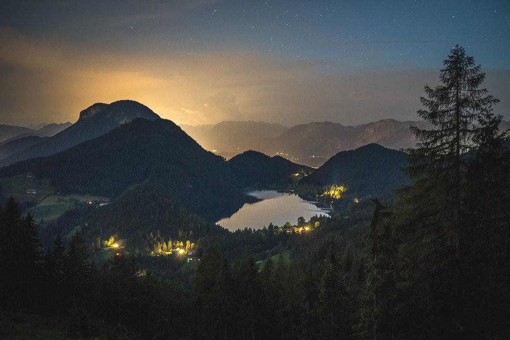 Der Hintersteiner See und das leuchtende Inntal