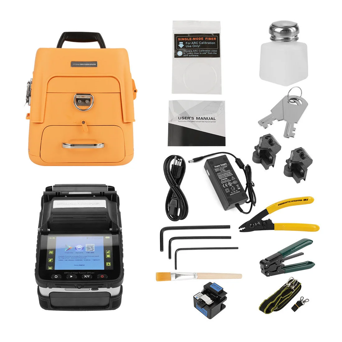 Signal Fire AI-8 SM &amp; MM Automatic Intelligent Optical Fiber Fusion Splicer Kit