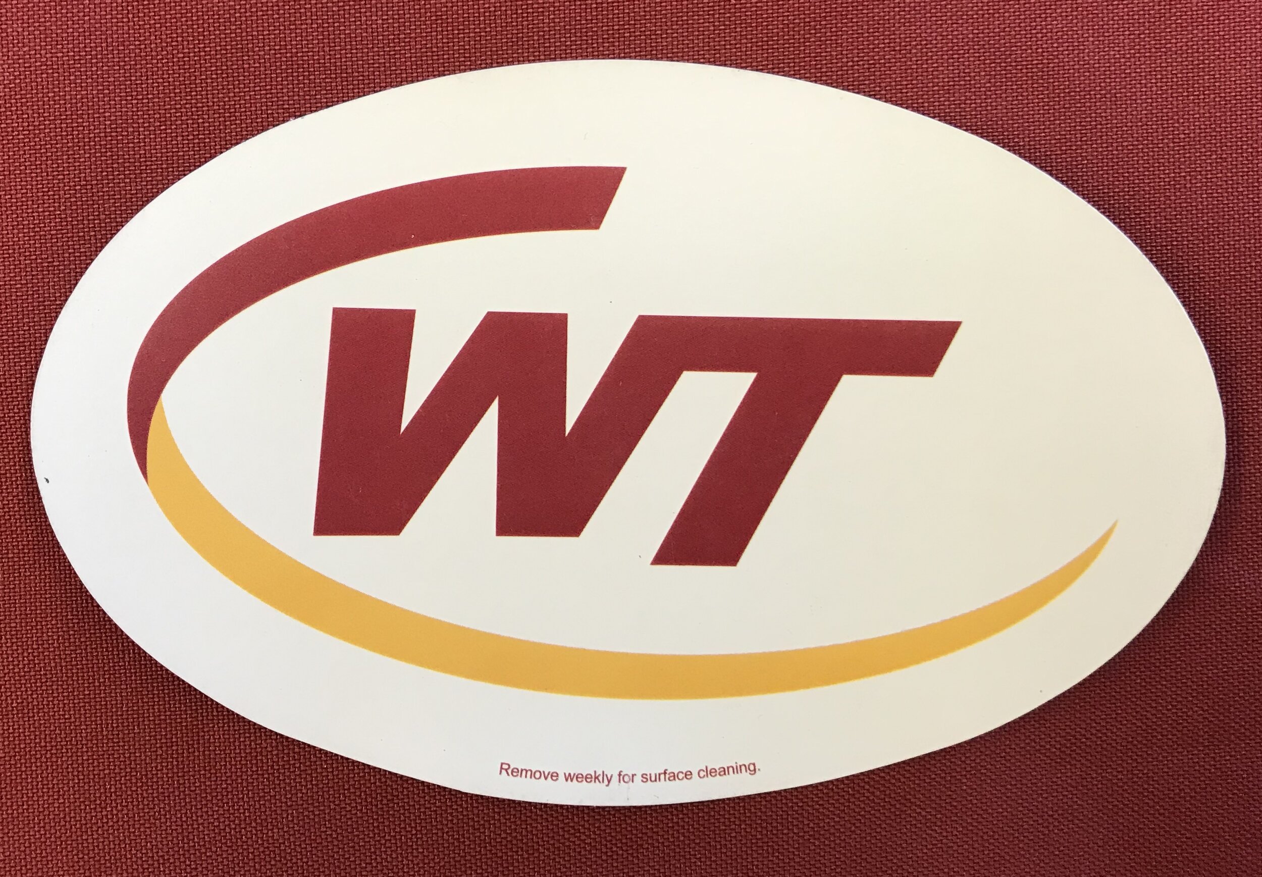 Whittier Tech Oval Car Magnet