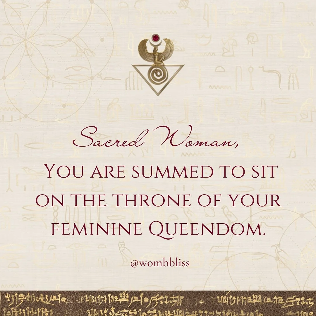 Claim your Throne 

Remember the Threads of 

Your Feminine Wisdom 

Reweave what was never Lost 

Only forgotten &hellip; 

#wombbliss #shaktirising #wombawakenıng
#femininewisdom #ancestralwisdom