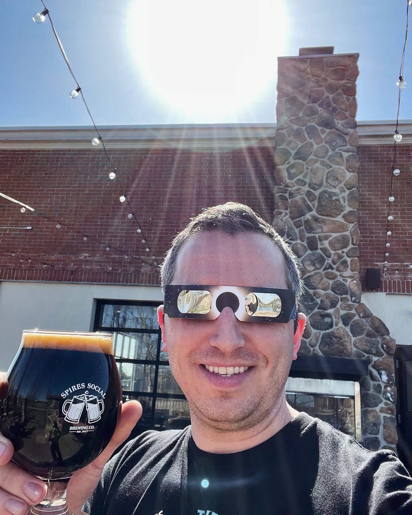 Happy Eclipse Day! We&rsquo;re open today from 12-6 for a special viewing party. 🕶️🍺 
&bull;
Monday Beer Drop - &ldquo;Black Hole Sun&rdquo; Imperial Barrel Aged Chocolate &amp; Vanilla Stout 12% abv
&bull;
#eclipse #blackholesun #beerdrop #ohiocra