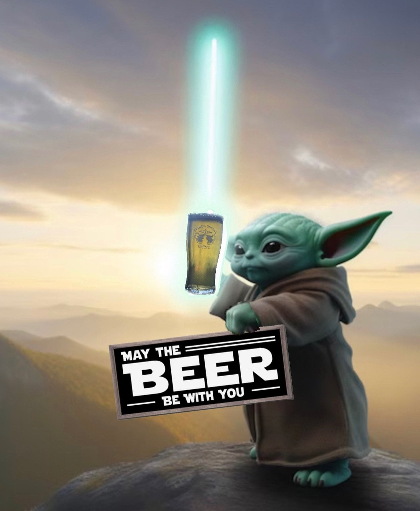 Drink beer, you must! 🤪
&bull;
&bull;
&bull;
#maythebeerbewithyou #mayfourth #starwarsday #beerinspires #beer #untappd #beerstagrammers #ohiocraftbeer